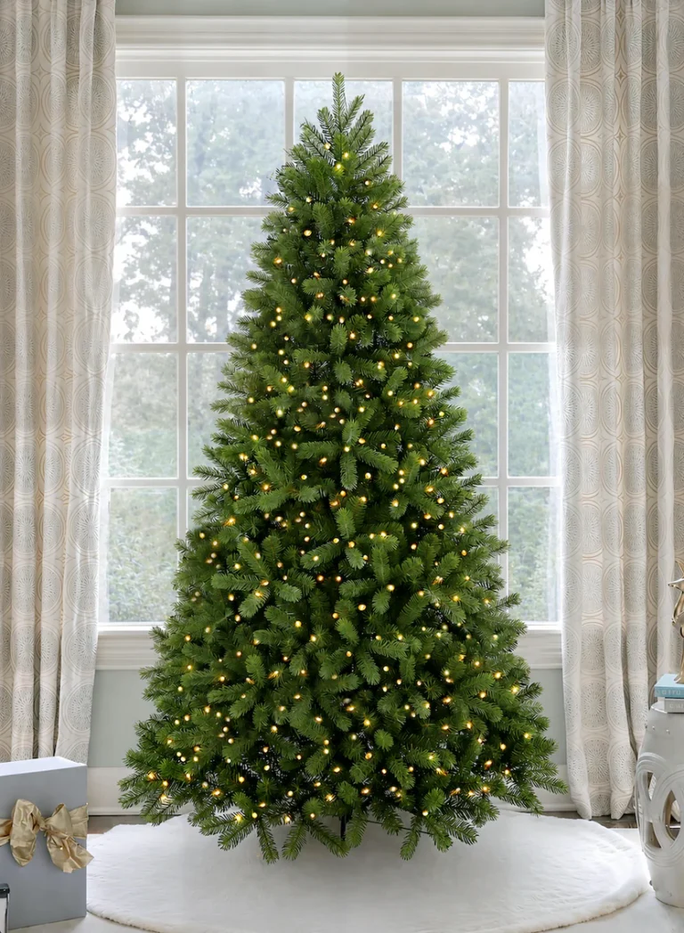 King Douglas Fir Artificial Christmas Tree with LED lights