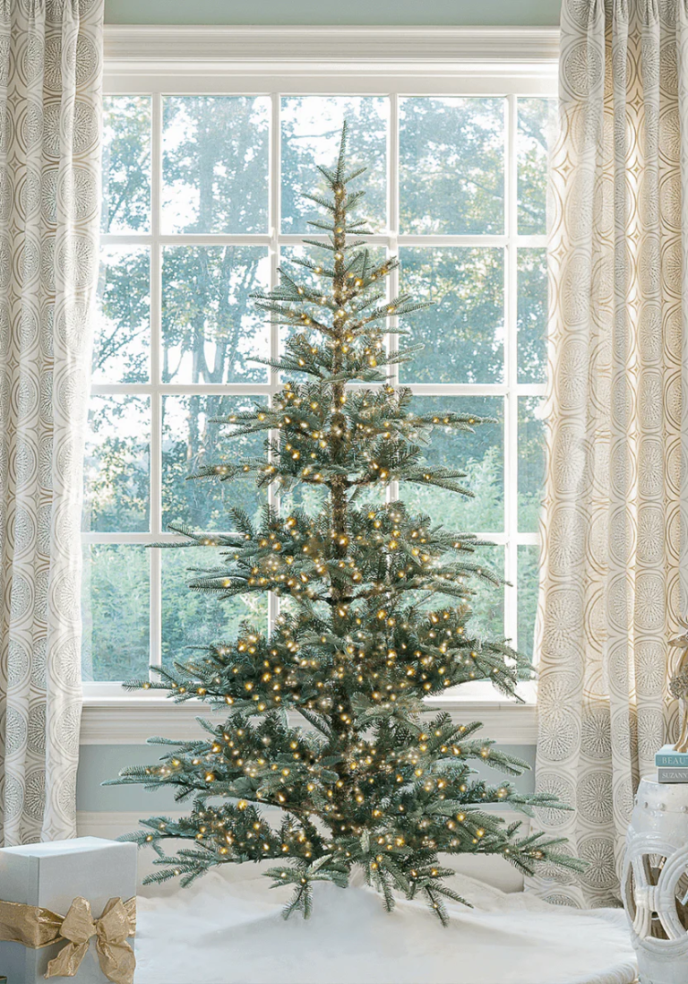 beautiful lux led light up 7 feet king noble fir artificial Christmas tree