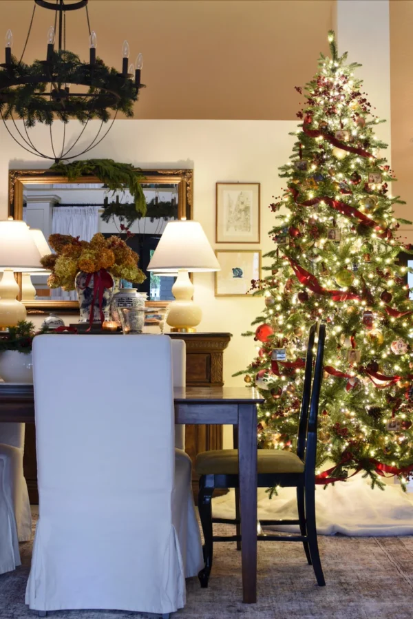 Alpine fir slim light up with led lights