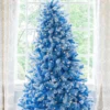 BlueDuchess Blue Duchess Flock artificial Christmas tree led lit