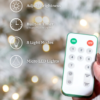 flocked tree remote to control light