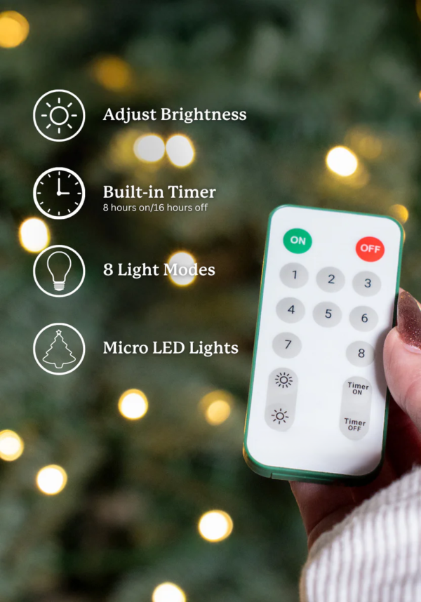 artificial Christmas firtree remote to control light