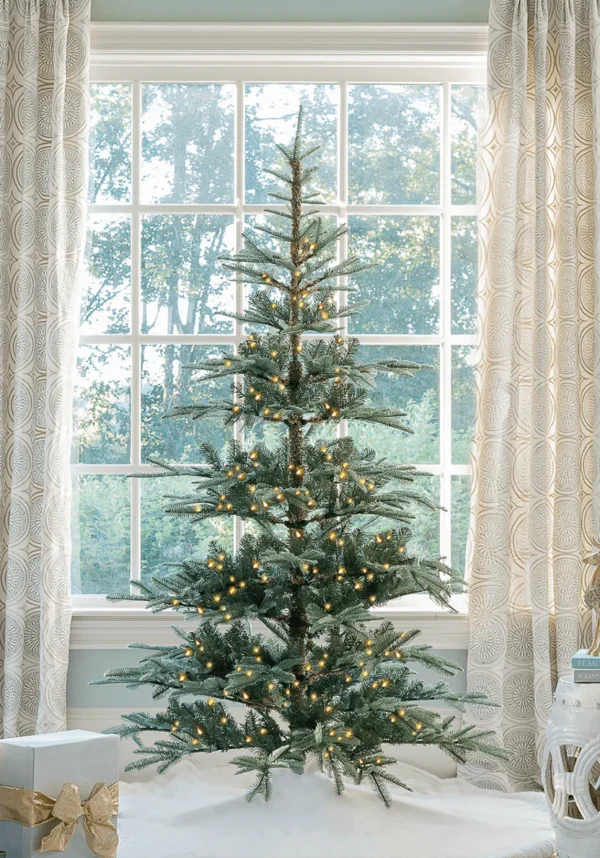 beautiful led light up king noble fir artificial Christmas tree