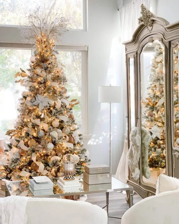 8' Prince Flock® Artificial Christmas Tree Unlit