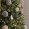RoyalFir decorated Royal fir Slim artificial Christmas tree with led lights