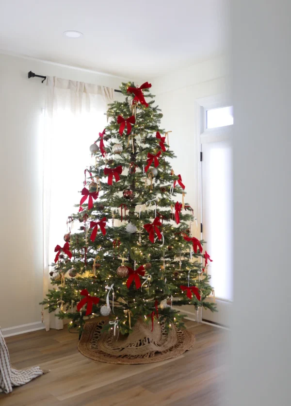 RushmoreFir_decorated Styled Rushmore fir artificial Christmas tree in Home