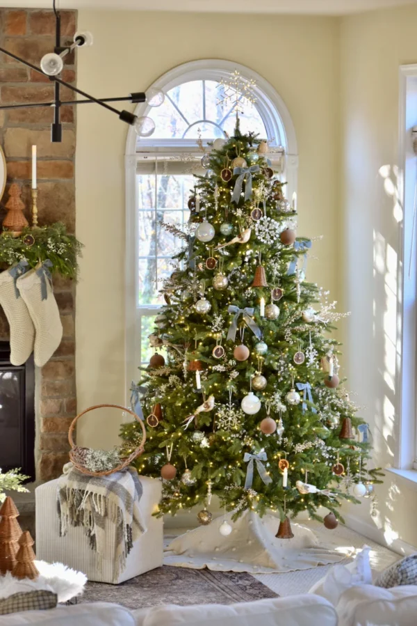 alpine_fir_decorated alpine fir artificial Christmas tree decorated