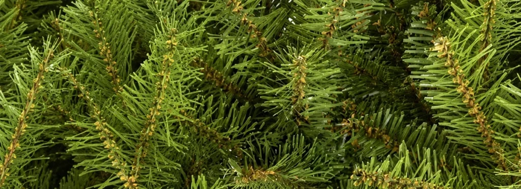 view of Classic tips of an Artificial Christmas tree