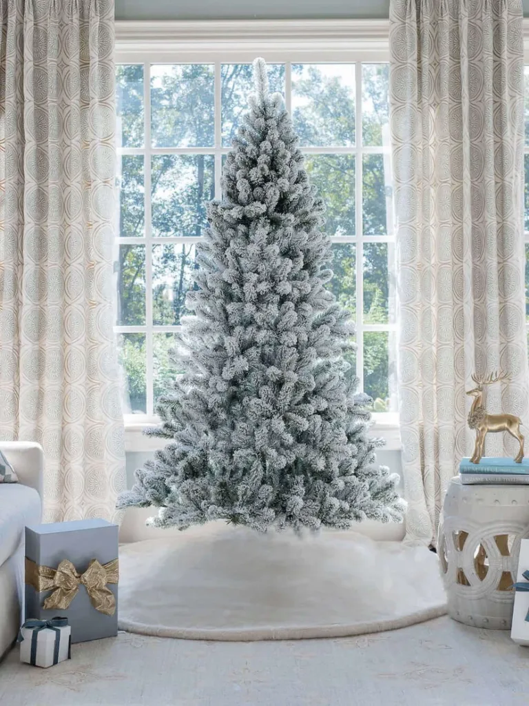 Prince Flock Artificial Christmas Tree as seen in home available at Christmas Jungle