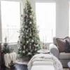 royalfirslimartificialtreedecorated decorated Royal fir slim artificial Christmas tree