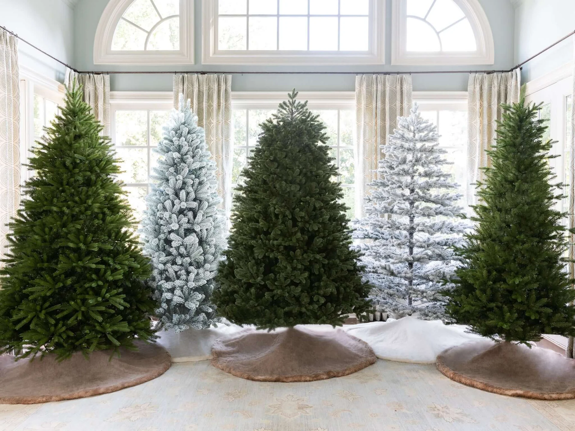 variations of artificial Christmas Tree available and Christmas Jungle