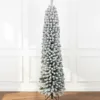 prince flock Pencil shape Artificial Christmas tree set up