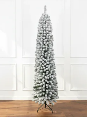 prince flock Pencil shape Artificial Christmas tree set up