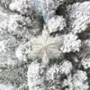 SNOWLAKE_ON_FlLOCK_Tree Snowflake Glass Ornament (4 Pack)