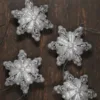SnowflakeGlass Snow Flake Glass Ornament